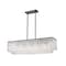 Z-Lite Glacier Linear Chandelier, 5-Light, 11.75 In.W x 42.75 In.L x 11.5 In.H, Matte Black/Clear 1943-42L-MB - alternate 5
